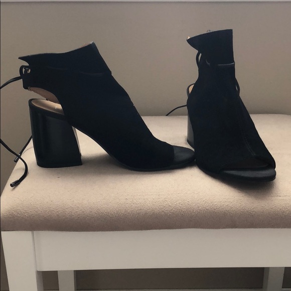 Franco Sarto Tie back suede ankle boots - Picture 1 of 3